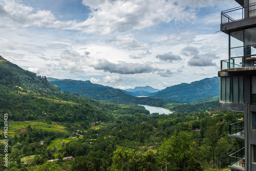 Lake in a valley
