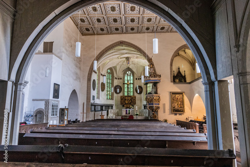 Bild auf Leinwand LUTHERSTADT EISLEBEN, GERMANY - JUNE 21, 2022: Interior of St
