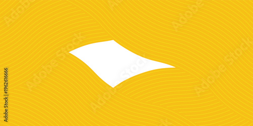 Yellow instant noodle, pasta and spaghetti texture with geometric wavy lines. Ramen, pasta vector pattern. Background abstract food illustration