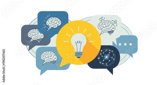 Creative ideas and innovative thinking concept.