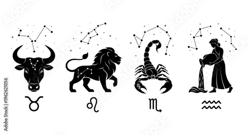 Zodiac Constellations and Symbols