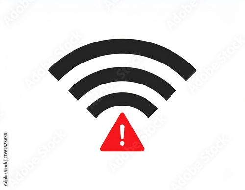 WiFi Warning Connection Icon