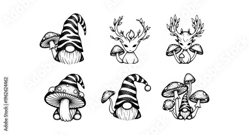 Cute Gnomes and Forest Creatures