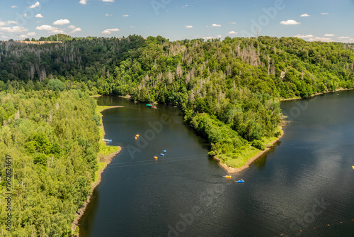 Obraz na plátně Wendefurth reservoir, Saxony-Anhalt state, Germany