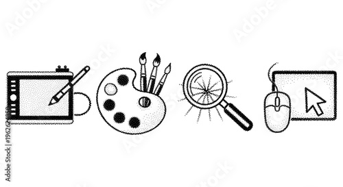 Digital Art Tools Icons