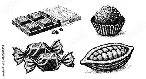 Chocolate Assortment Illustration