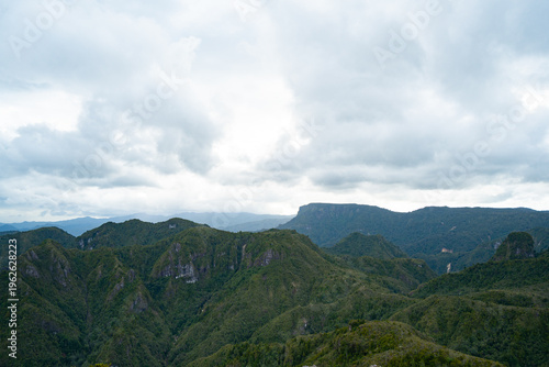 mountains and clouds