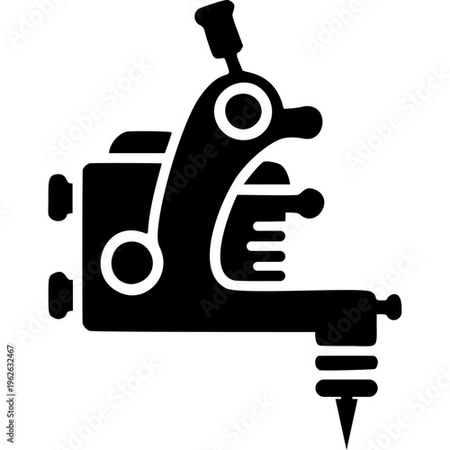 Tattoo Machine Icon Vector