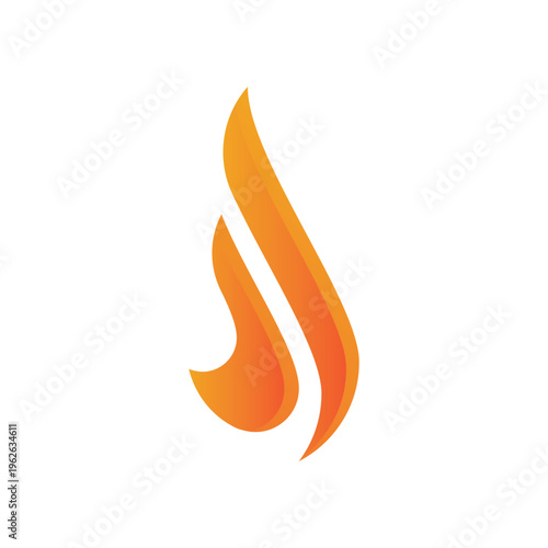 fire flame logo icon illustration