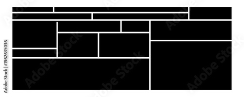 Photo collage template. Mood board grid. Square picture frame. Photography album layout. Vector illustration .EPs 10 .