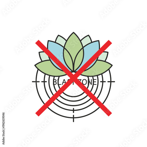 No Blackstone logo with crossed out symbol.