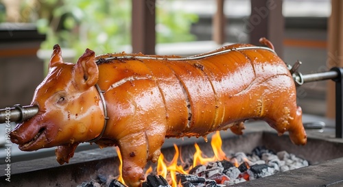 Whole Suckling Pig Babi Guling Slowly Roasted for Balinese Feast