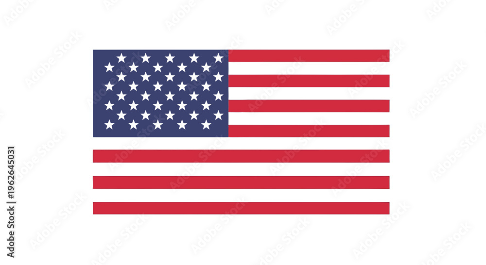 Obraz premium United States Flag Patriotic Symbol Iconic Stars and Stripes American National Banner