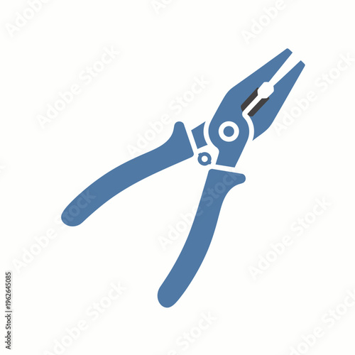 A close-up shot of a blue pliers, isolated on a light background. This image is a perfect visual for illustrating concepts such as repair, tools, or construction