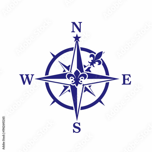 A beautifully designed compass rose, guiding the way