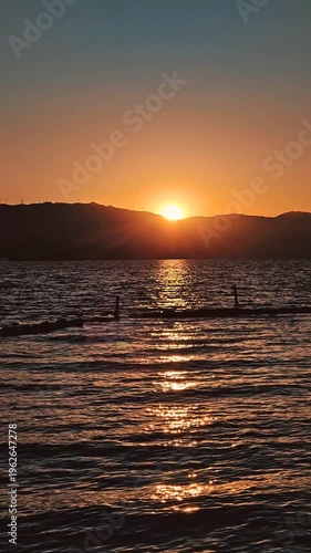 4K Sunrise over a tranquil lake in Dali