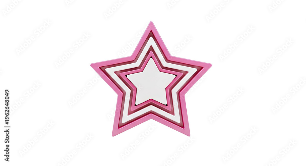 Obraz premium Layered Pink Star Decoration