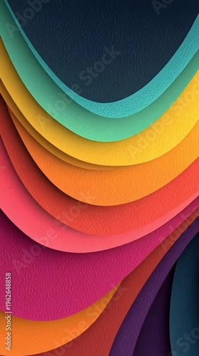 Modern Abstract Background with Wavy Gradient Layers