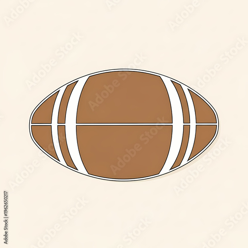 An American Football isolated on background