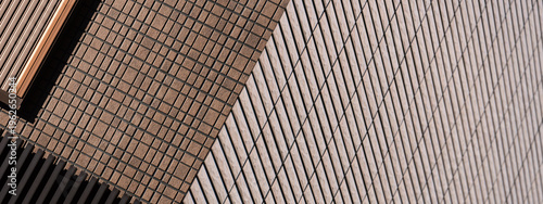 brown cement and  white brick wall banner background