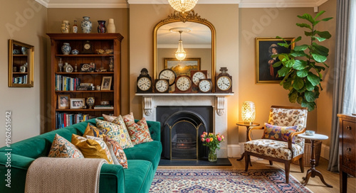Vintage living room interior.