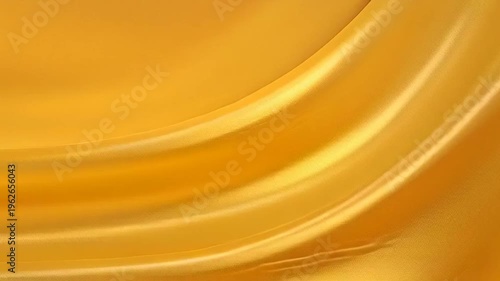 Golden Fabric Waves Background Texture.