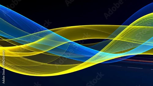Colorful abstract light wave motion.