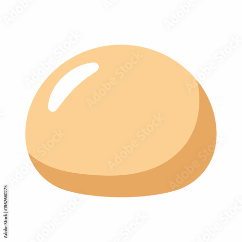 An egg resting alone on a surface
