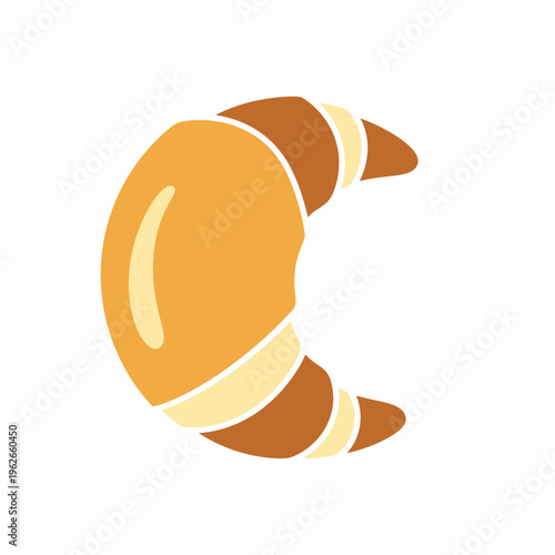 A simple illustration of a delicious croissant, perfect for breakfast