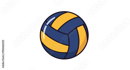 Volleyball Image, Vector Illustration, Sport Design, for web, print, and branding.