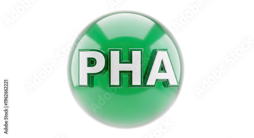 Green Sphere with 'PHA' Text