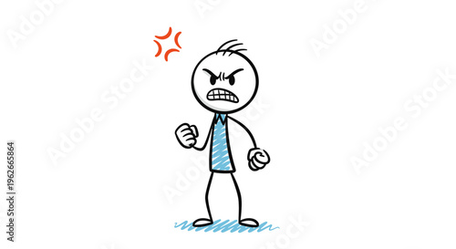 A frustrated businessman with anger issues.