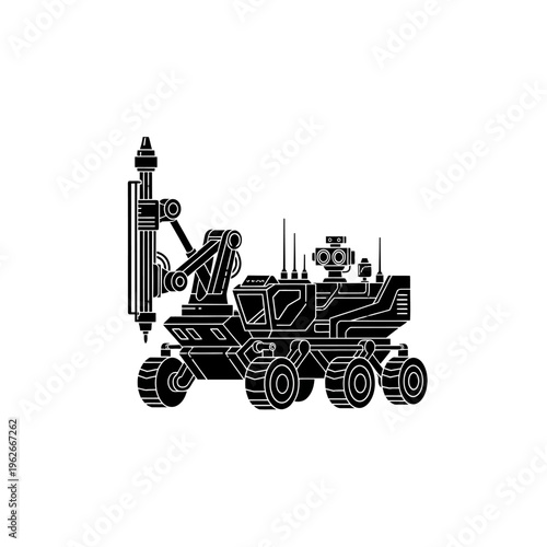 Advanced robotic exploration vehicle with drilling apparatus for scientific research and planetary surveying