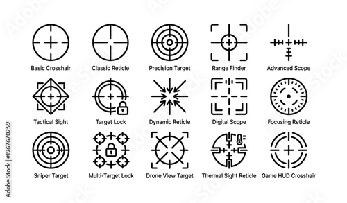 Various reticle and sight designs for tactical targeting and precision shooting