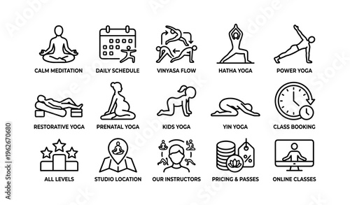 Yoga styles and services: classes, schedule, instructors, meditation, booking, online