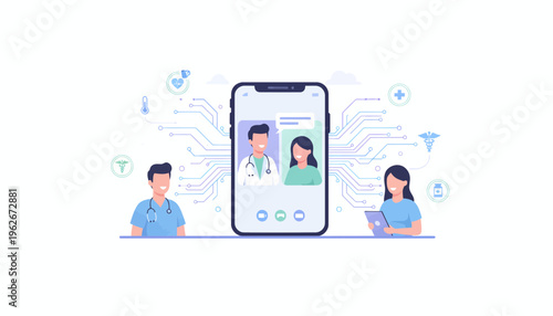 Digital Health Consultation Doctor and Patient Connect via Smartphone for Remote Healthcare Services