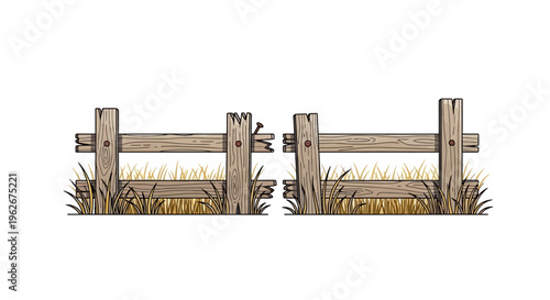 old wooden fence