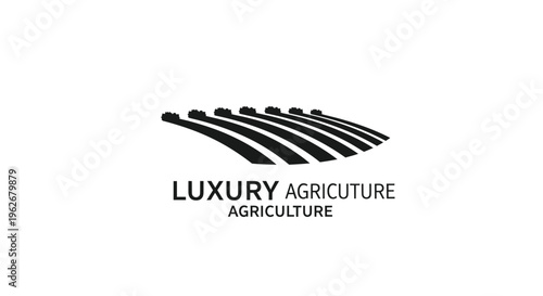 Luxury Agriculture Logo - Modern Farming Symbol