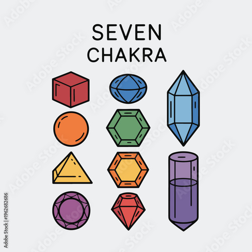 Chakra Crystals Vertical Alignment