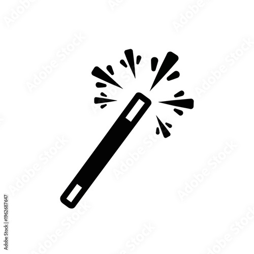 Magical wand with sparkles, representing fantasy and enchantment