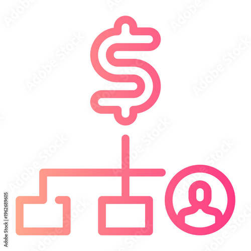 hierarchy gradient icon