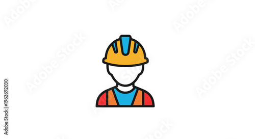 Construction worker in safety gear.
