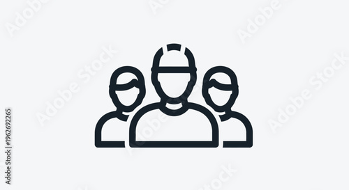 Three People Icon Group Profile.