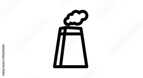 Smoking Industrial Factory Chimney Pipe.