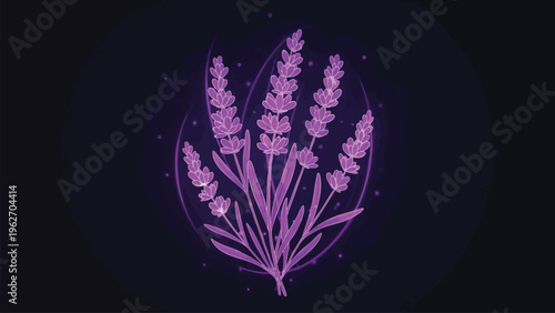 Lavender Aromatherapy Spa Wellness Vector Art for Health & Beauty Brands