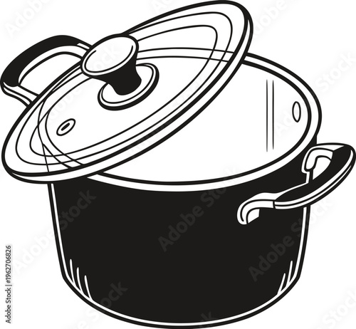 cooking pot vector illustration