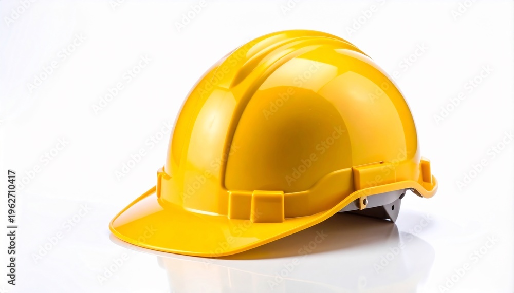 Fototapeta premium Yellow Hard Hat Construction Safety.