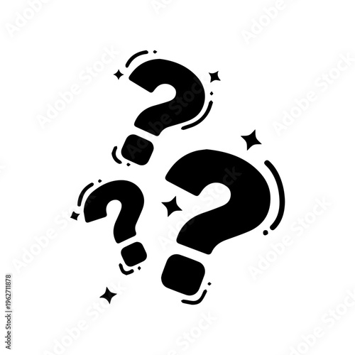Three Question Marks Vector