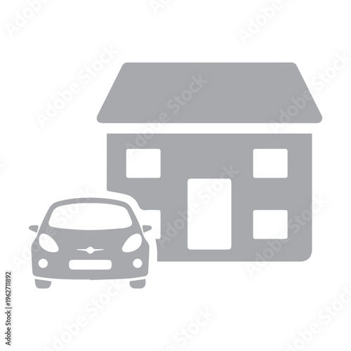 House and Car Icon
