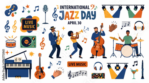 International Jazz Day Celebration - Music Band Performing Live